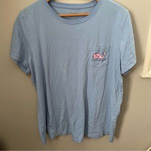 Vineyard Vines XL Women’s Light Blue Pocket T-Shirt